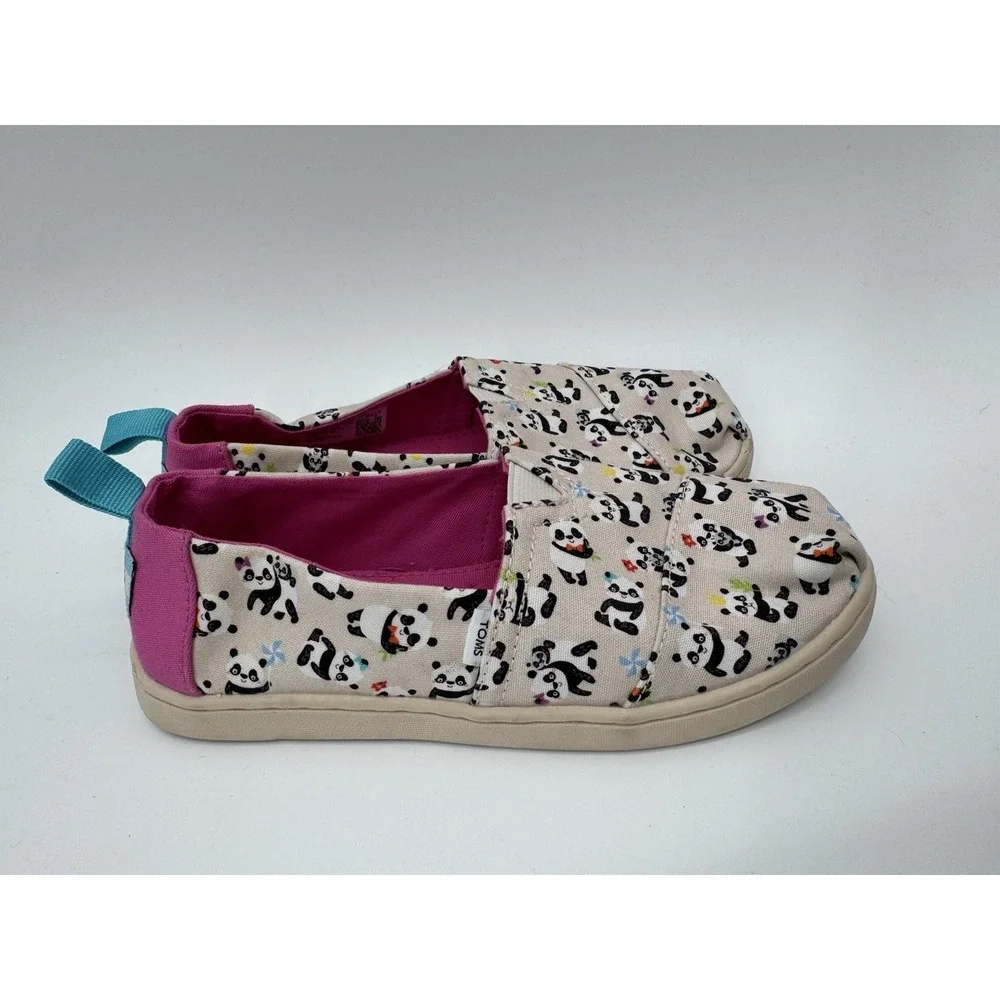 TOMS‎ Panda Slip-On Shoes Size 1.5 Girls NWT no box